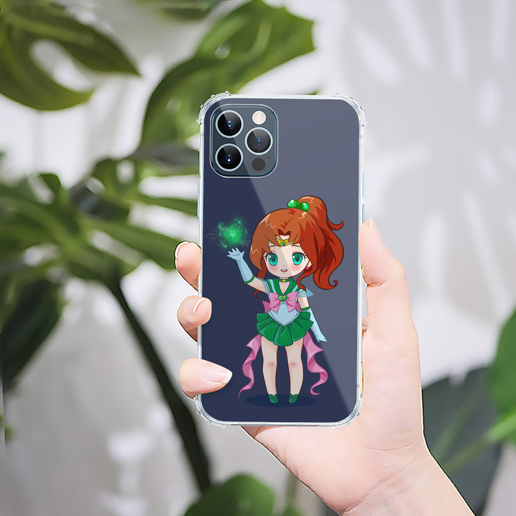 （画像用） 美少女戦士セーラームーン 木野 まこと きの まこと Sailor Moon Kino Makoto （セーラージュピター；Sailor Jupiter） 【iPhone 12シリーズ対応】透明スマホケース（クリアソフトケース）